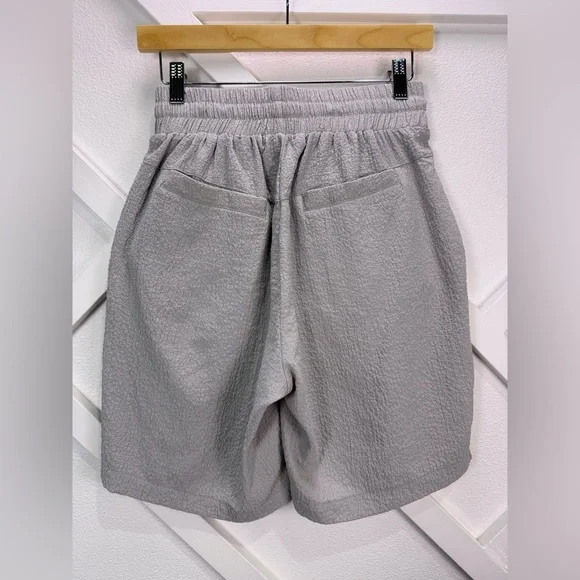 Maniere De Voir Men’s Seersucker Shorts Grey Size Medium - Picture 4 of 9